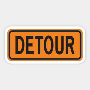 Detour Sticker